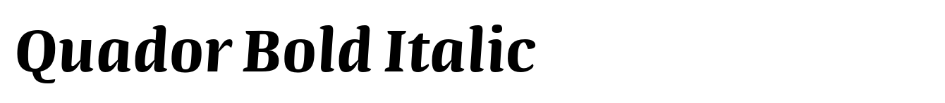 Quador Bold Italic image
